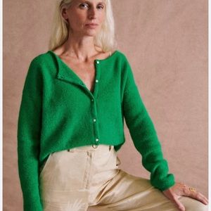 Sezane Gaspard Jumper - Bright Green